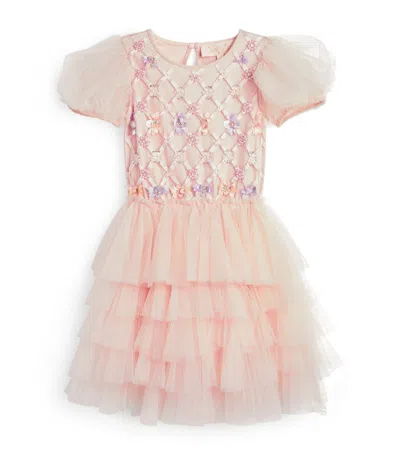 Tutu Du Monde Kids' Tulle Gilded Floral Dress (4-5 Years) In Yellow