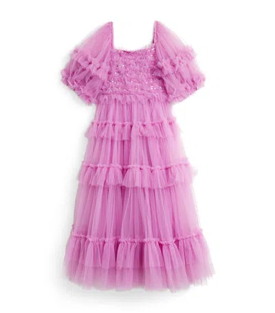 Tutu Du Monde Kids' Tulle Ruffled Halcyon Dress In Purple