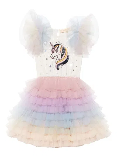 Tutu Du Monde Kids' Unicorn Twinkle Tutu Dress In White
