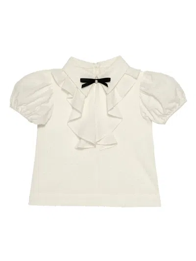 Tutu Du Monde Kids' Veruschka Blouse In White