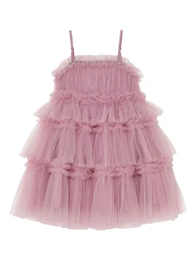 Tutu Du Monde Kids' Who's That Girl Sequin-embellished Tiered Dress In Pink