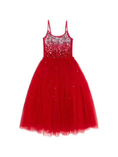 Tutu Du Monde Kids' Winter Waltz Sequin-embellished Tutu Dress In Red
