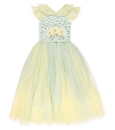 Tutu Du Monde Kids' X Disney Almost There Tulle Dress In Pastel Yellow Mix