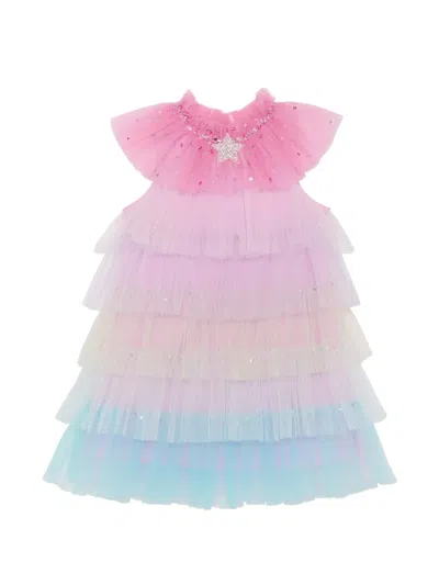 Tutu Du Monde Kids' X Trolls Rageous Sequin-embellished Dress In Pink