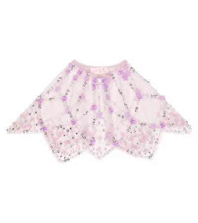 Tutu Du Monde Kids' Zeppelin Embellished Cape In Lupine