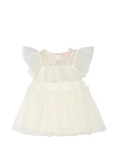 Tutu Du Monde Babies' Ziegfeld Ruffled Dress In Neutral