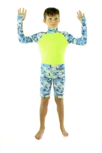 Tutublue Kids'  Boys' One-piece Swimsuit In Blue