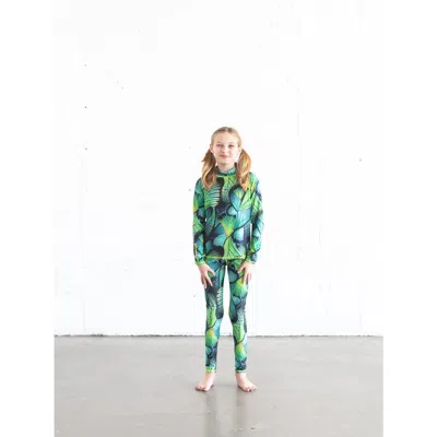 Tutublue Kids'  Girls' Rash Guard Swim Top In Green