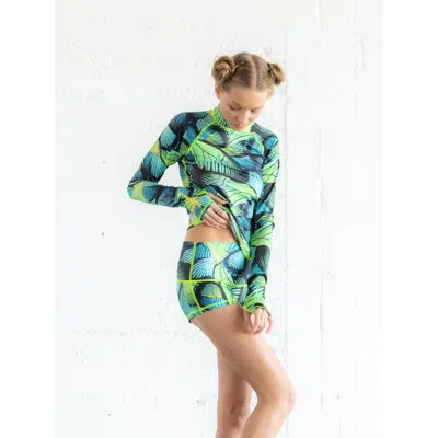 Tutublue Pullover Raglan Rash Guard Swim Top In Multi