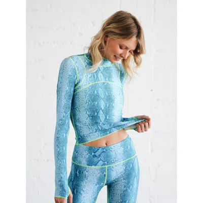 Tutublue Pullover Rash Guard Swim Top In Blue