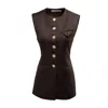 Tuva Collection Women's Monarch Vest Brown In Brown