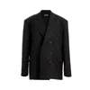 Tuva Collection Women's Vintage Black Stripe Grandeur Blazer In Black