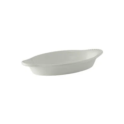 Tuxton 0.38" Ceramic Oval In White
