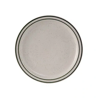 Tuxton 10.5" Emerald Dinner Plate In Eggshell Green