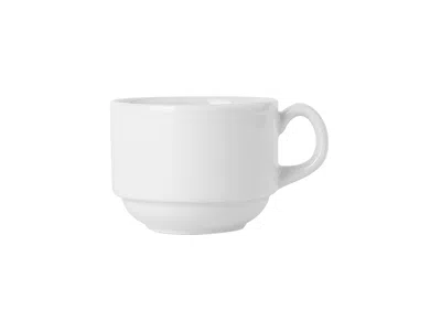 Tuxton Accessories Stackable Cup 8oz 4-1/2"x3-1/2"x2-5/8", 36 Pieces In White