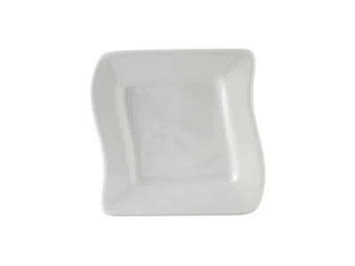 Tuxton Accessories Wave Plate 6-3/8"x6-3/8", 12 Pieces In White