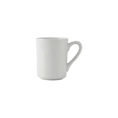 Tuxton Alaska Brea Coffee Mug In Porcelain White