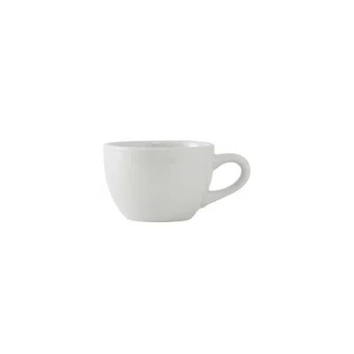 Tuxton Alaska Round Coffee Mug In Porcelain White
