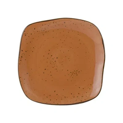 Tuxton Artisan 11-inch Plate, 12 In Orange