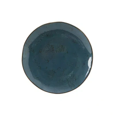 Tuxton Artisan Dessert Plate In Geode Azure Teal