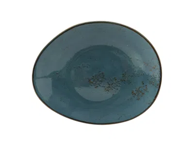 Tuxton Artisan Geode Ellipse Plate 10"x8-1/4"x1-3/4", 12 Pieces