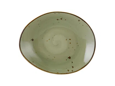 Tuxton Artisan Geode Ellipse Plate 10"x8-1/4"x1-3/4", 12 Pieces