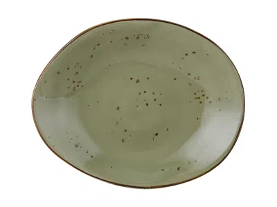 Tuxton Artisan Geode Ellipse Plate 12"x9-3/4"x2", 12 Pieces