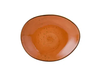 Tuxton Artisan Geode Ellipse Plate 8-3/8"x6-7/8"x1-1/2", 12 Pieces