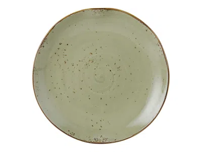 Tuxton Artisan Geode Plate 10-1/4", 12 Pieces In Green