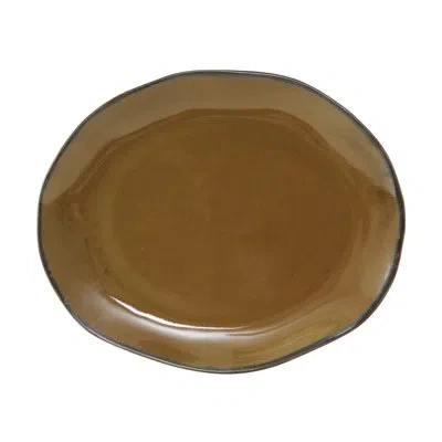 Tuxton Artisan Platter In Olive Green