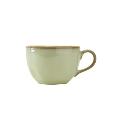 Tuxton Artisan Round Coffee Mug In Sagebrush Green