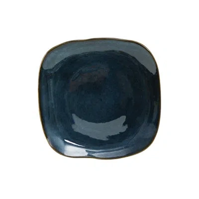 Tuxton Artisan Square Dessert Plate In Night Sky Blue