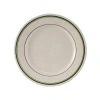 Tuxton Bay 12" Dinner Plate In Green;eggshell White