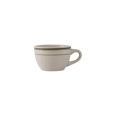 Tuxton Bay Round Coffee Mug In White;green