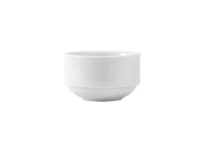 Tuxton Charleston Stackable Bouillon 8oz 3-3/4"x2-1/4", 36 Pieces In White