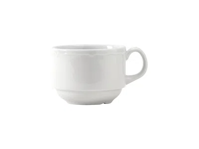 Tuxton Charleston Stackable Cup 8oz 4-1/2"x3-1/2"x2-5/8", 36 Pieces