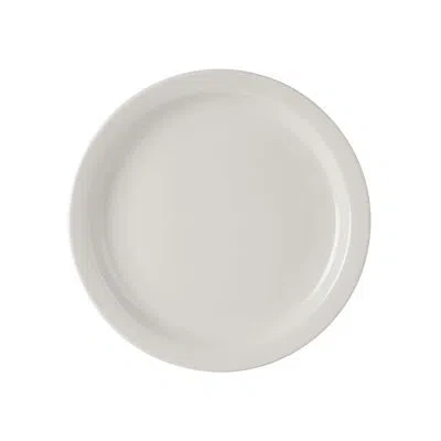 Tuxton Commercial Dishwasher Safe 10.5'' Porcelain China Dinner Plate , Set Of 12 In Eggshell White