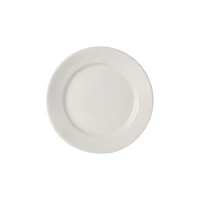 Tuxton Commercial Dishwasher Safe 7.38'' Porcelain China Salad Or Dessert Plate , Set Of 36 In Eggshell White