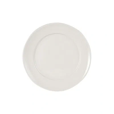 Tuxton Commercial Dishwasher Safe 9'' Porcelain China Salad Or Dessert Plate , Set Of 24 In Eggshell