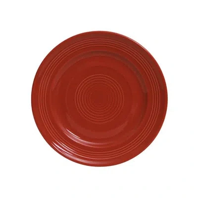 Tuxton Concentrix 12-piece 10.5" Dinner Plate Set In Cayenne Red