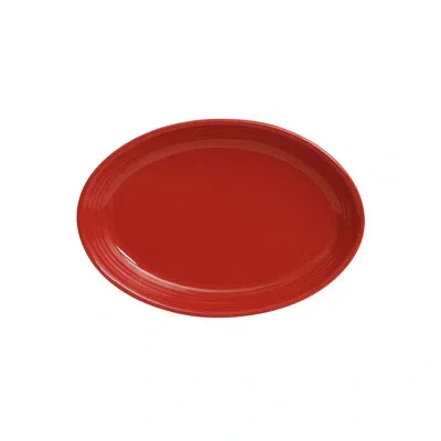 Tuxton Concentrix Platter In Cayenne Red