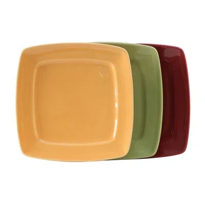 Tuxton Duratux 3 Piece 8.2" Salad Plate In Butterscotch;pistachio;cranberry