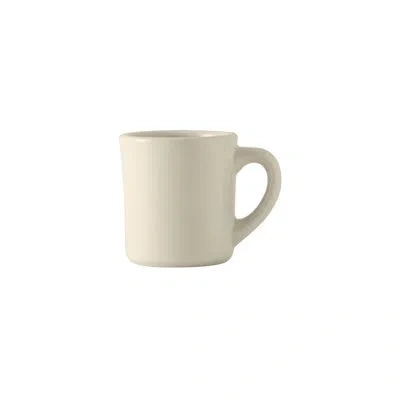 Tuxton Duratux Old Time Coffee Mug In Eggshell White
