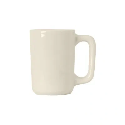 Tuxton Duratux Texan Coffee Mug In Eggshell White