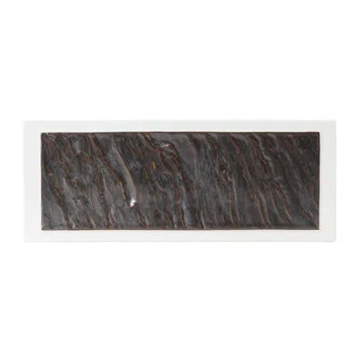 Tuxton Kona Platter In Lava,porcelain White