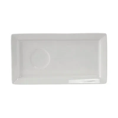 Tuxton Linx Platter In Porcelain White
