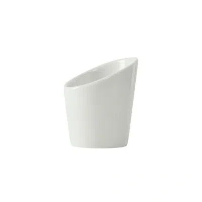 Tuxton Linx Slanted Tall Side 6 Oz. Serving Bowl In Porcelain White