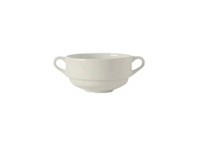 Tuxton Modena Soup Cup W/handles 10-1/2oz 5-7/8"x4-1/8"x2-3/8" Stackable, 24 Pieces