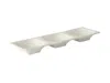 Tuxton Napa 3 Compartment Plate 13"x4-1/4"x1-1/4", 12 Pieces