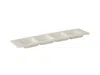 Tuxton Napa 4 Compartment Plate 12-3/4"x3-3/8"x3/4", 12 Pieces